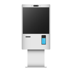 Self service terminal vector mockup