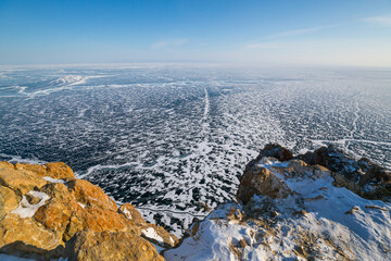 Lake Baikal in winter