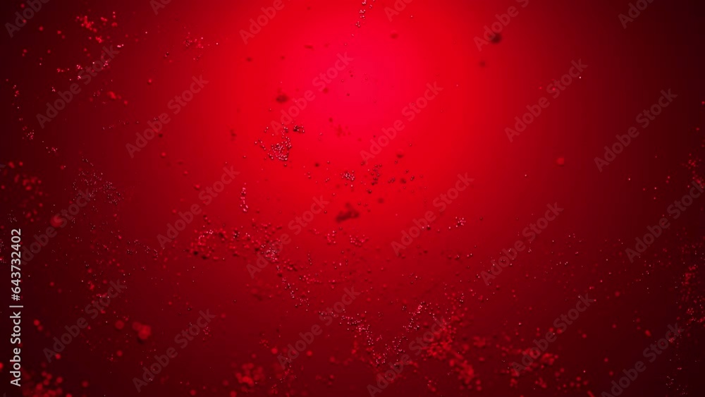 Aufkleber 3d dots move in streams like molecules. design. flows of moving points or molecules in space. biolog