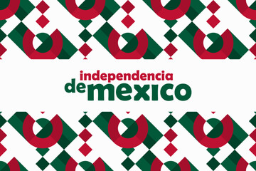 mexico independence day horizontal banner vector flat design