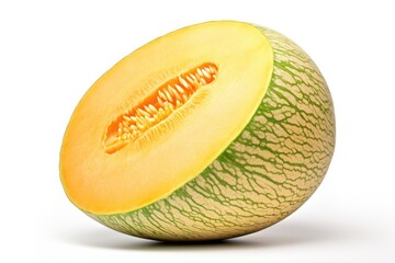 ambrosia melon isolated on white