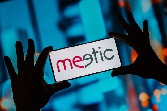 September 4, 2023, Brazil. In this photo illustration, the Meetic logo is displayed on a smartphone screen.