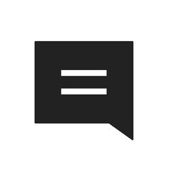 social media conversation bubble flat icon vector