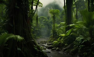 Obraz premium Tropical rainforest in Costa Rica