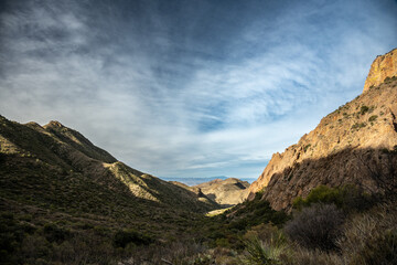 Fototapeta na wymiar Looking Down Valley from Blue Creek Trail