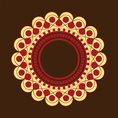 mandala with flower for Henna, Mehndi, tattoo, decoration. Decorative ornament in ethnic oriental style. Hand drawn background. Islam, Arabic, Indian.