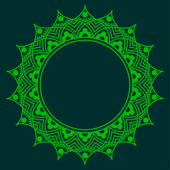 mandala with flower for Henna, Mehndi, tattoo, decoration. Decorative ornament in ethnic oriental style. Hand drawn background. Islam, Arabic, Indian.