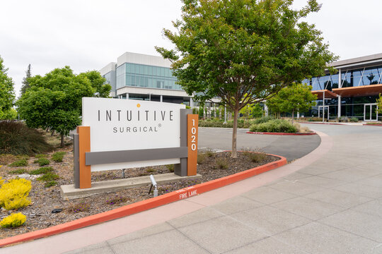 Intuitive Surgical headquarters in Sunnyvale, California, USA - June 10, 2023. Intuitive Surgical, Inc. is an American corporation that develops, manufactures, and markets robotic products. 