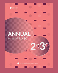 Modern annual report business flyer template design
