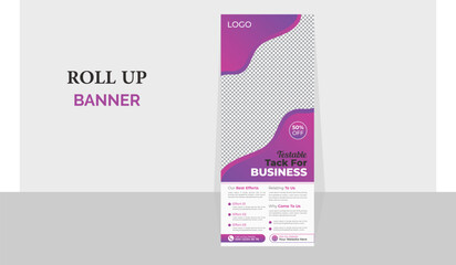 Professional business roll up stand banner for marketing