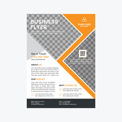 Modern digital marketing agency corporate flyer design template
