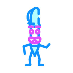 study pen character color icon vector. study pen character sign. isolated symbol illustration