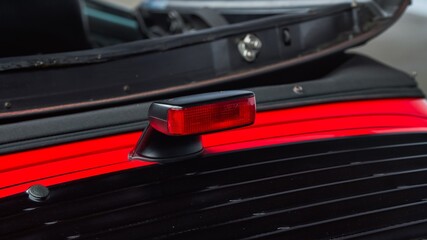 Third brake light on a car
