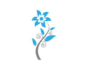 Decorative flower logo