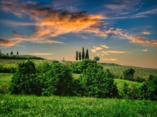 paesaggio collinare, colline italiane