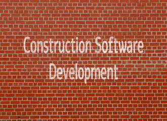 Fototapeta na wymiar Construction Software Development: Creating software for project management, design, and analys