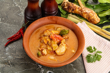 Thai traditional Tom Yum with chicken