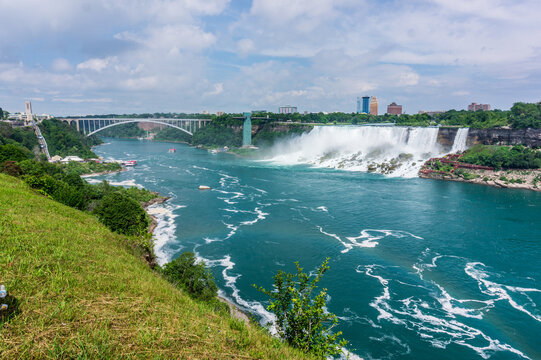 Panoramic View of Horseshoe Falls from the Skylon Tower