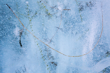 Ice of Lake Baikal