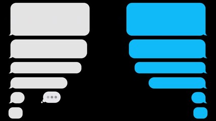 Smart Phone text SMS message  chatting template bubbles message cloud