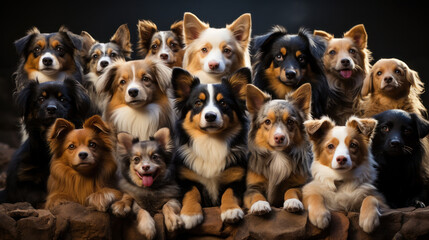 group of dogs. Generative Ayi