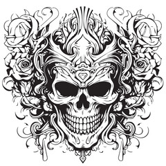 skull tattoo coloring pages.