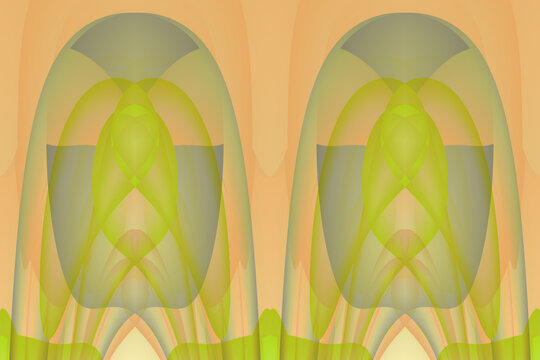 rechteck enth&auml;lt farblich abgestimmte sich &uuml;berschneidende Fl&auml;chen begrenzt durch b&ouml;gen und kurven, modern art, HD-hintergrund