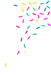 Happy Brush Decoration Vector White Background.