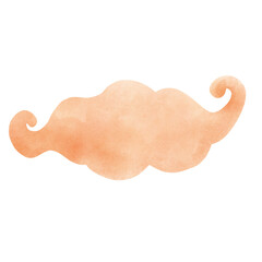 Halloween cloud watercolor element illustration