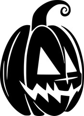 Citrouille d'Halloween simple et effrayante