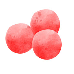 Christmas Berries element watercolor illustration