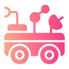 moon rover gradient icon
