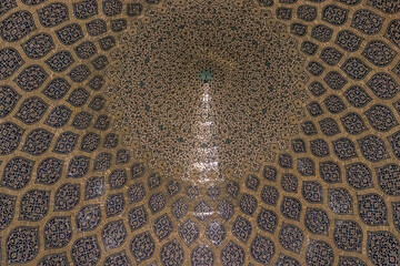 interior dome of the Shah Mosque, Isfahan