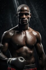 Fototapeta na wymiar A Boxer, Strength, Power, and Determination | Generative AI