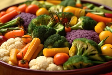 close up of colorful veggies in casserole