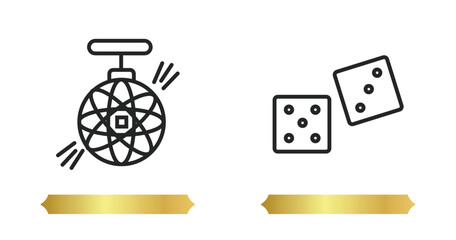 two editable outline icons from concept. thin line icons such as ,