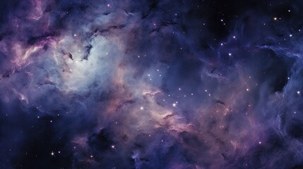  a very large space filled with lots of purple and blue stars.  generative ai