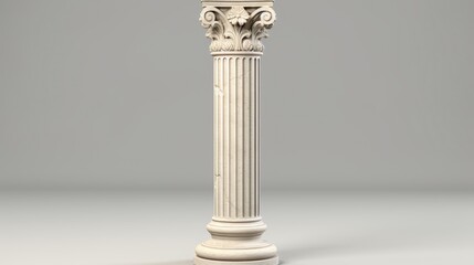 ancient greek vintage columns isolated