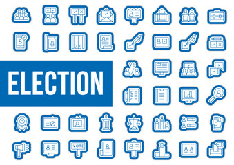 Icones et pictogrammes election vote et décision