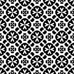 White background with black pattern. Seamless texture for fashion, textile design,  on wall paper, wrapping paper, fabrics and home decor. Simple repeat pattern.