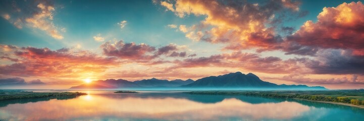 Nature's Serenity: Tranquil Reflections on the Horizon