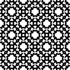 White background with black pattern. Seamless texture for fashion, textile design,  on wall paper, wrapping paper, fabrics and home decor. Simple repeat pattern.