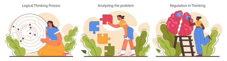 Critical thinking skill set. Strategic decision-making, brainstorming