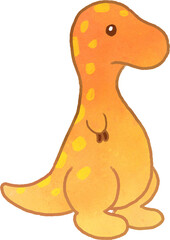 Tyrannosaurus adorable colorful illustration (PNG with transparency)