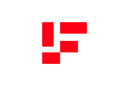 letter LF logo vector sign template 