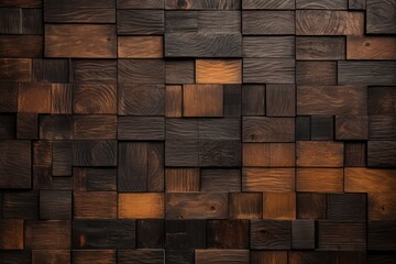 Natural dark wood texture background. Old grunge wooden wall. Abstract texture for furniture, office and home Interior