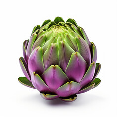 Fototapeta premium Photo of Artichoke isolated on a white background