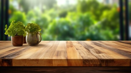 Background with wooden planks for product placement
