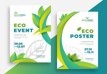 Ecology Presentation Flyer Layouts