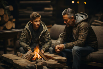 Educational Empowerment. Mentor guides mentee, showcasing role of guidance in knowledge sharing. Generative Ai.